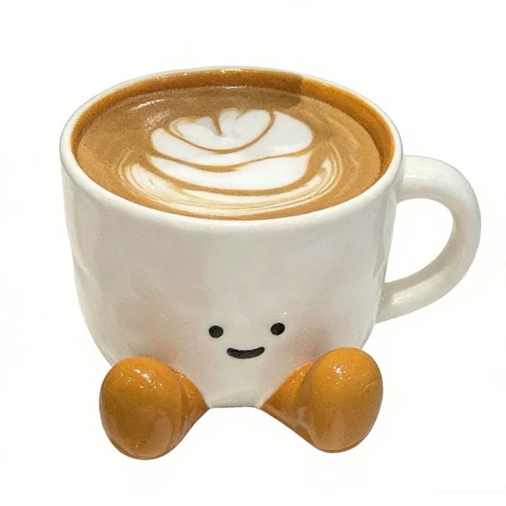 happy cappuccino buddy mug boogzel clothing