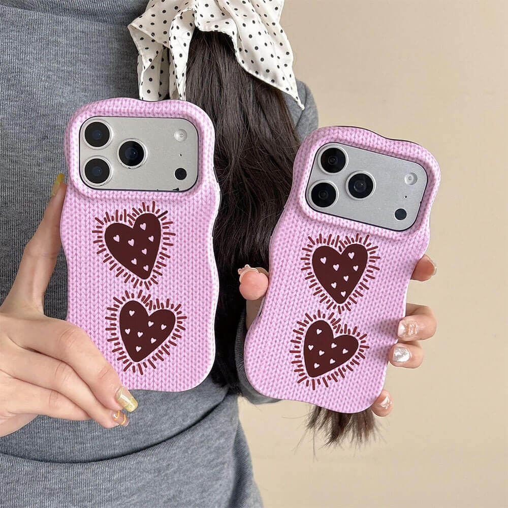 heart print aesthetic iphone case boogzel clothing