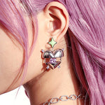 heart aesthetic earrings boogzel clothing