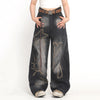 heart and star fringe wide jeans boogzel clothing