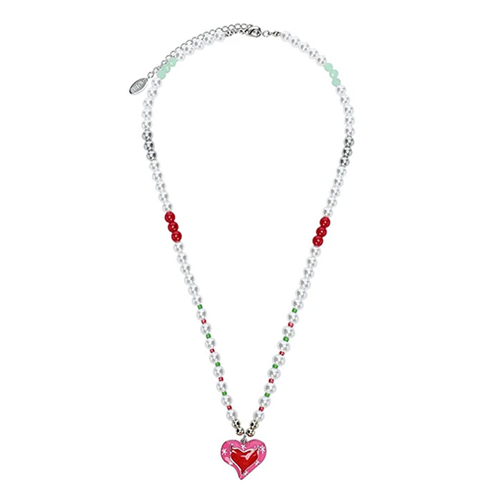 heart beaded necklace boogzel clothing