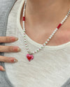 heart beaded necklace boogzel clothing