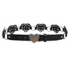 heart buckle leather belt boogzel clothing