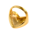 chunky heart gold ring boogzel clothing