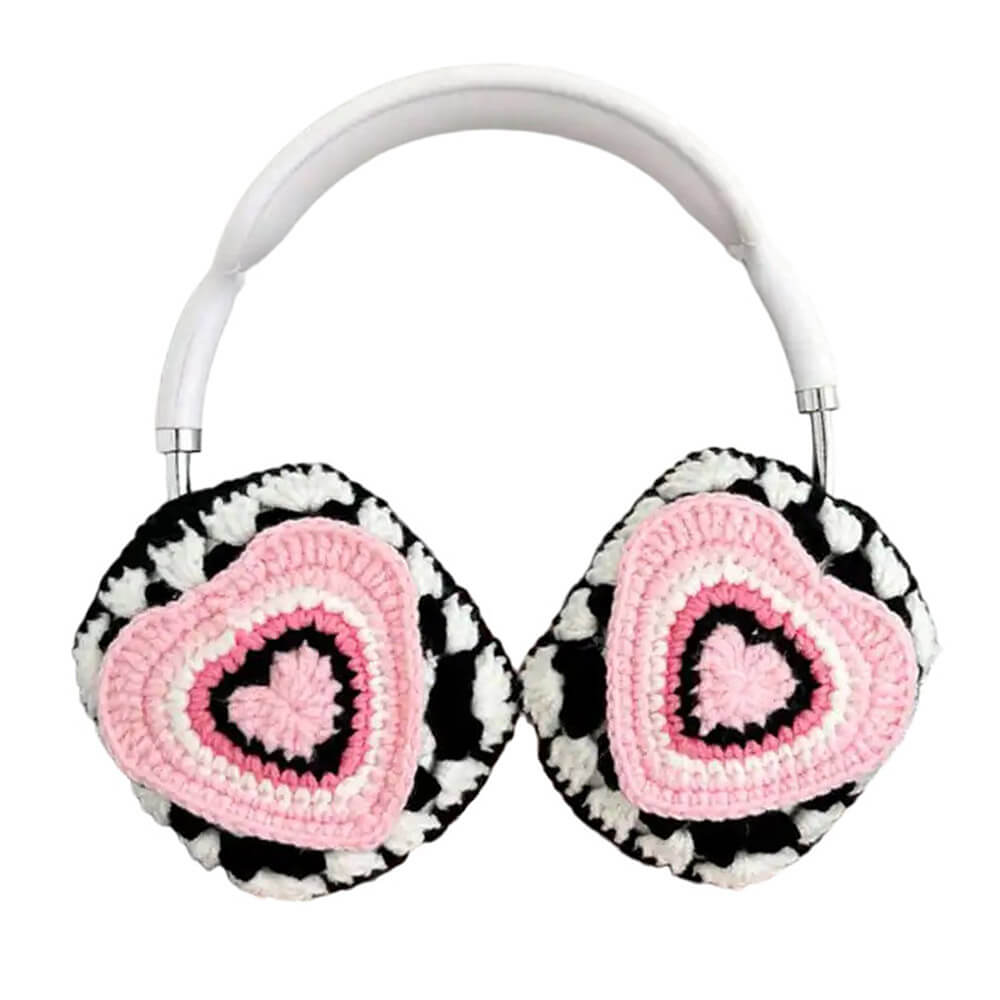 heart crochet airpods max case boogzel clothing