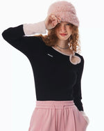 heart cutout long sleeve top boogzel clothing