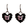 heart lace up earrings boogzel clothing