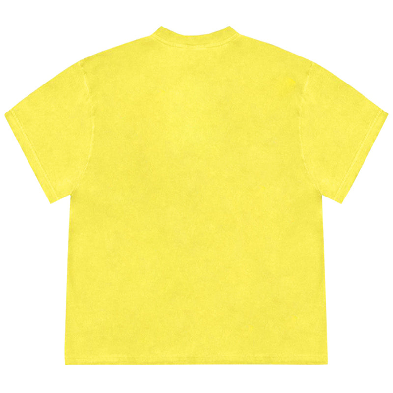 yellow oversized tee boogzel clothing