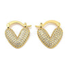 heart rhinestone earrings boogzel clothing