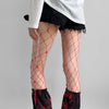 heart rhinestone fishnet tights boogzel clothing