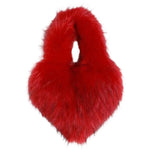 heart shape fuzzy handbag boogzel clothing