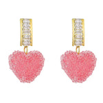 heart sugar candy earrings boogzel clothing