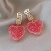 heart sugar candy earrings boogzel clothing