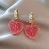 heart sugar candy earrings boogzel clothing