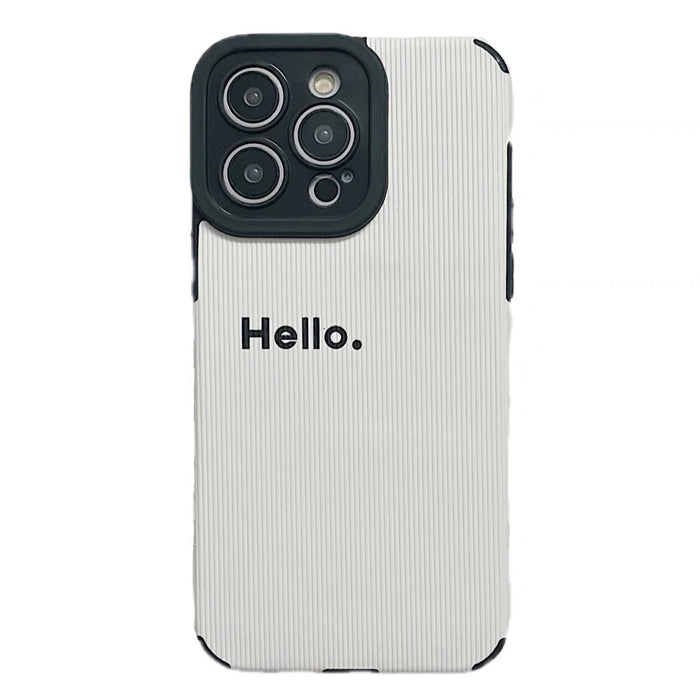 hello minimalist iphone case boogzel clothing