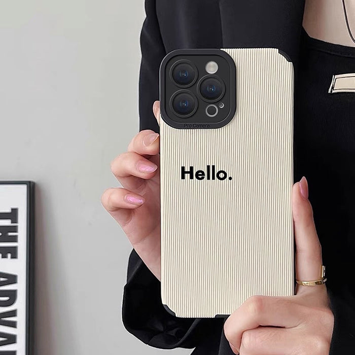 hello minimalist iphone case boogzel clothing