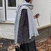 houndstooth knit scarf boogzel clothing