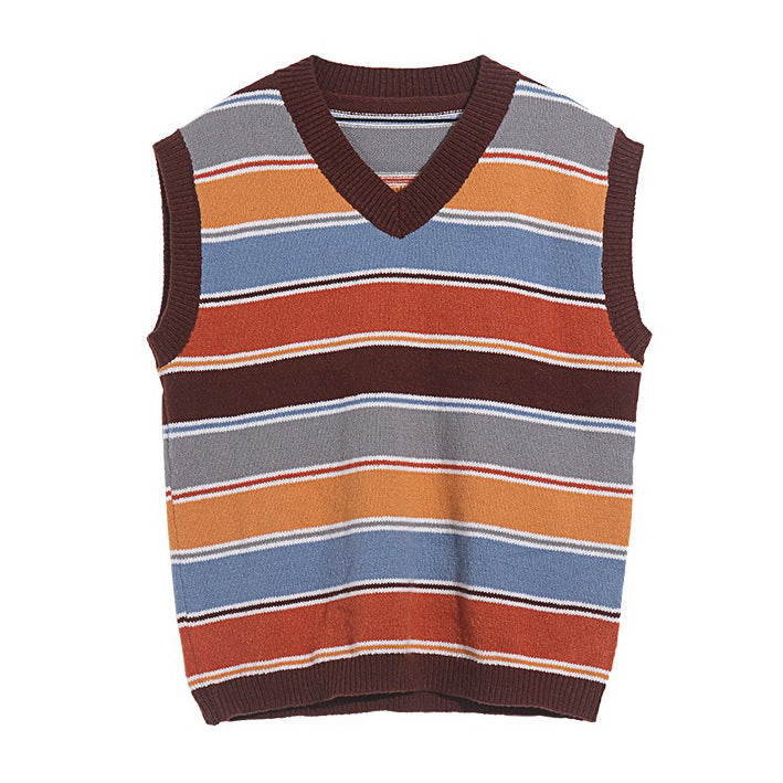 indie-aesthetic-stiped-knit-vest-boogzel-clothing