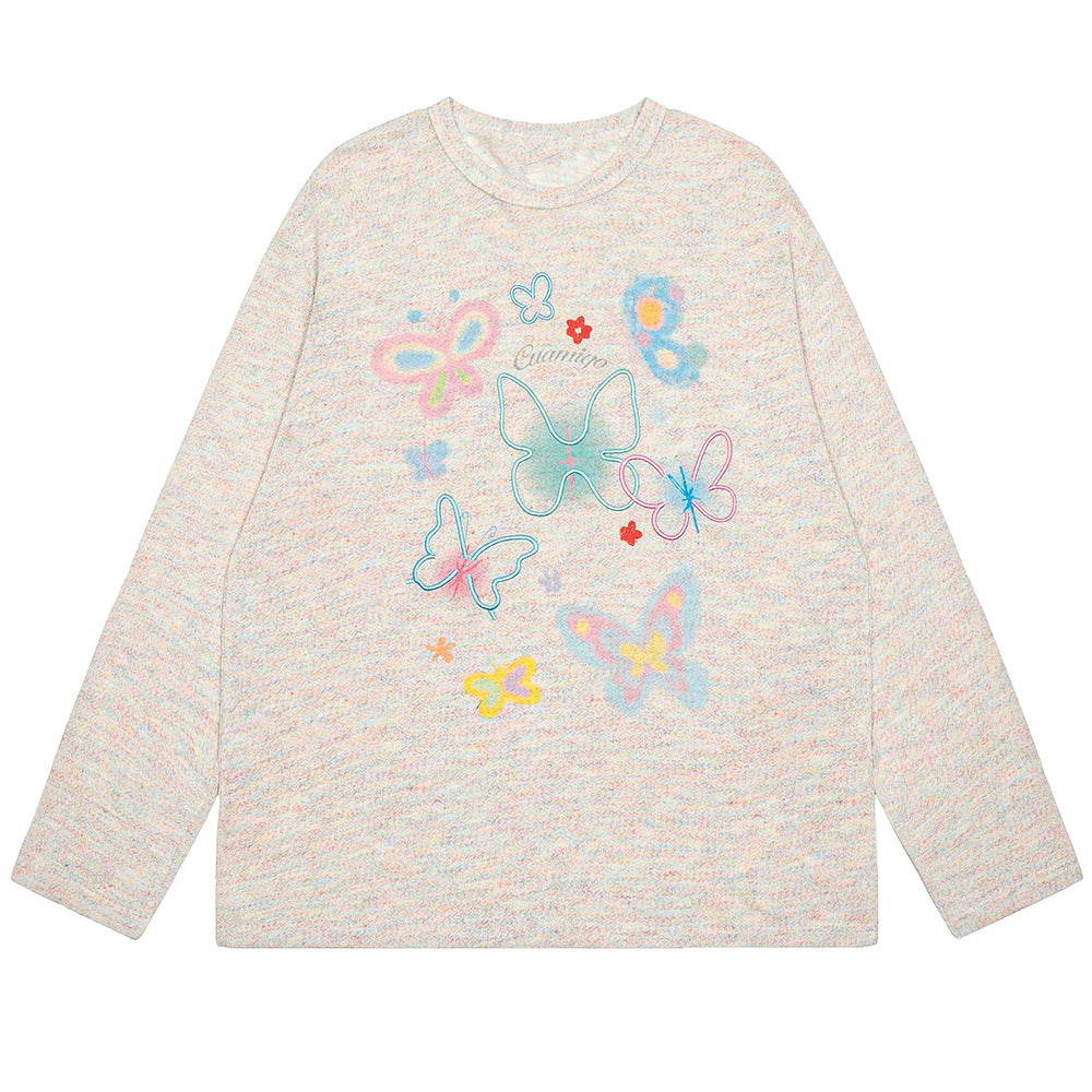 indie aesthetic butterfly long sleeve boogzel clothing