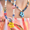 indie aesthetic flower beaded necklace boogzel clothing