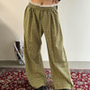 indie aesthetic green plaid pants boogzel clothing