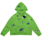 indie eye print hoodie boogzel clothing