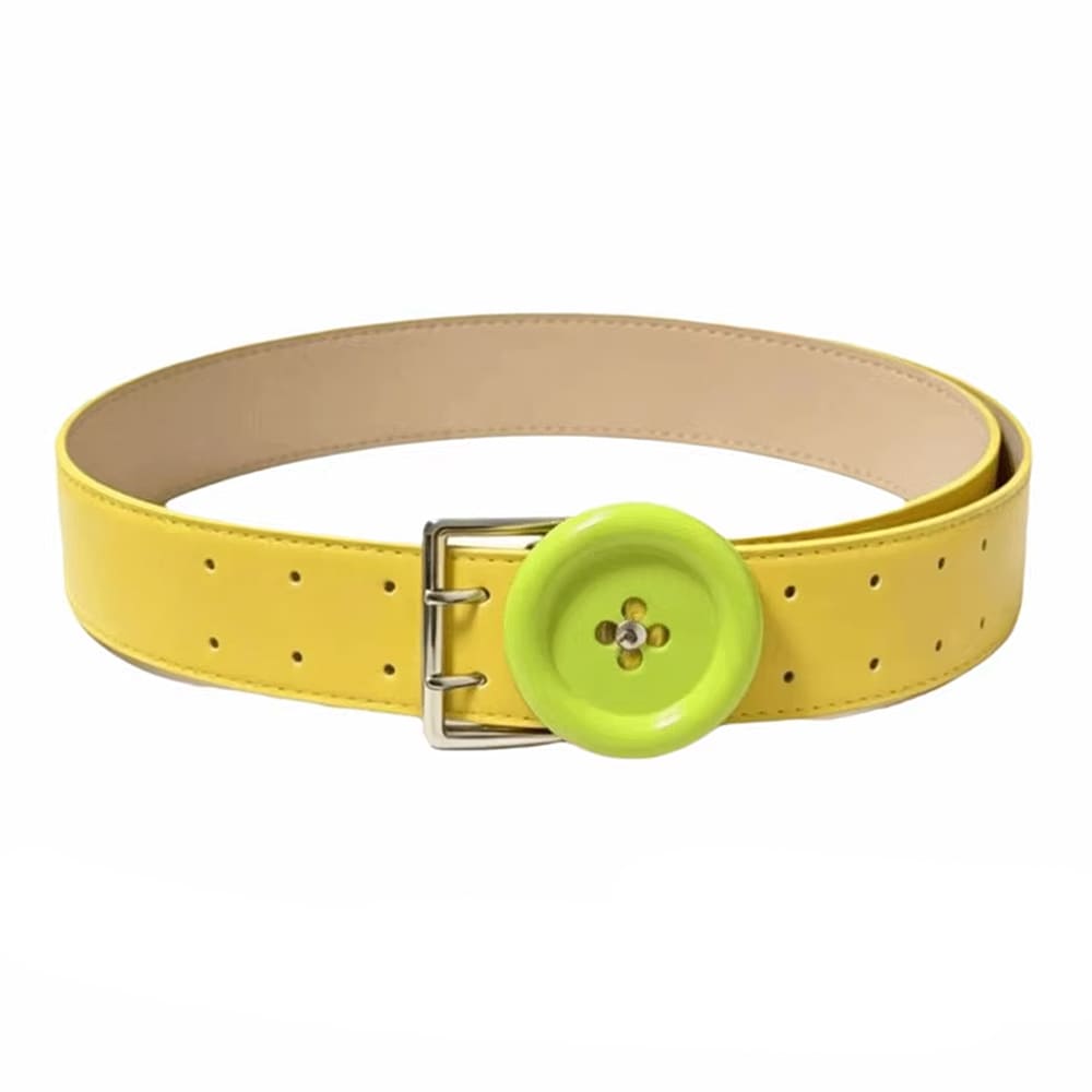 indie kid lime green button belt boogzel clothing