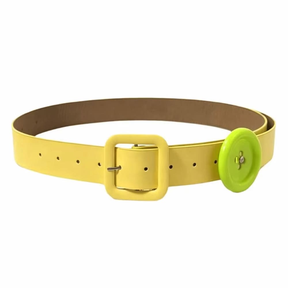 indie kid lime green button belt boogzel clothing