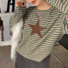 star striped long top boogzel clothing