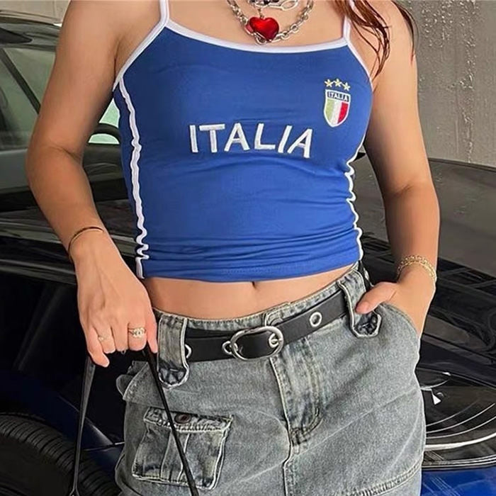 italia embroidery y2k tank top boogzel clothing