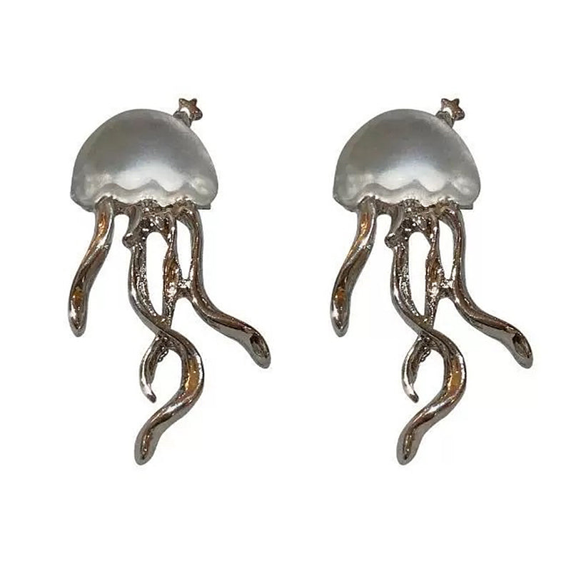 jellyfish stud earrings boogzel clothing