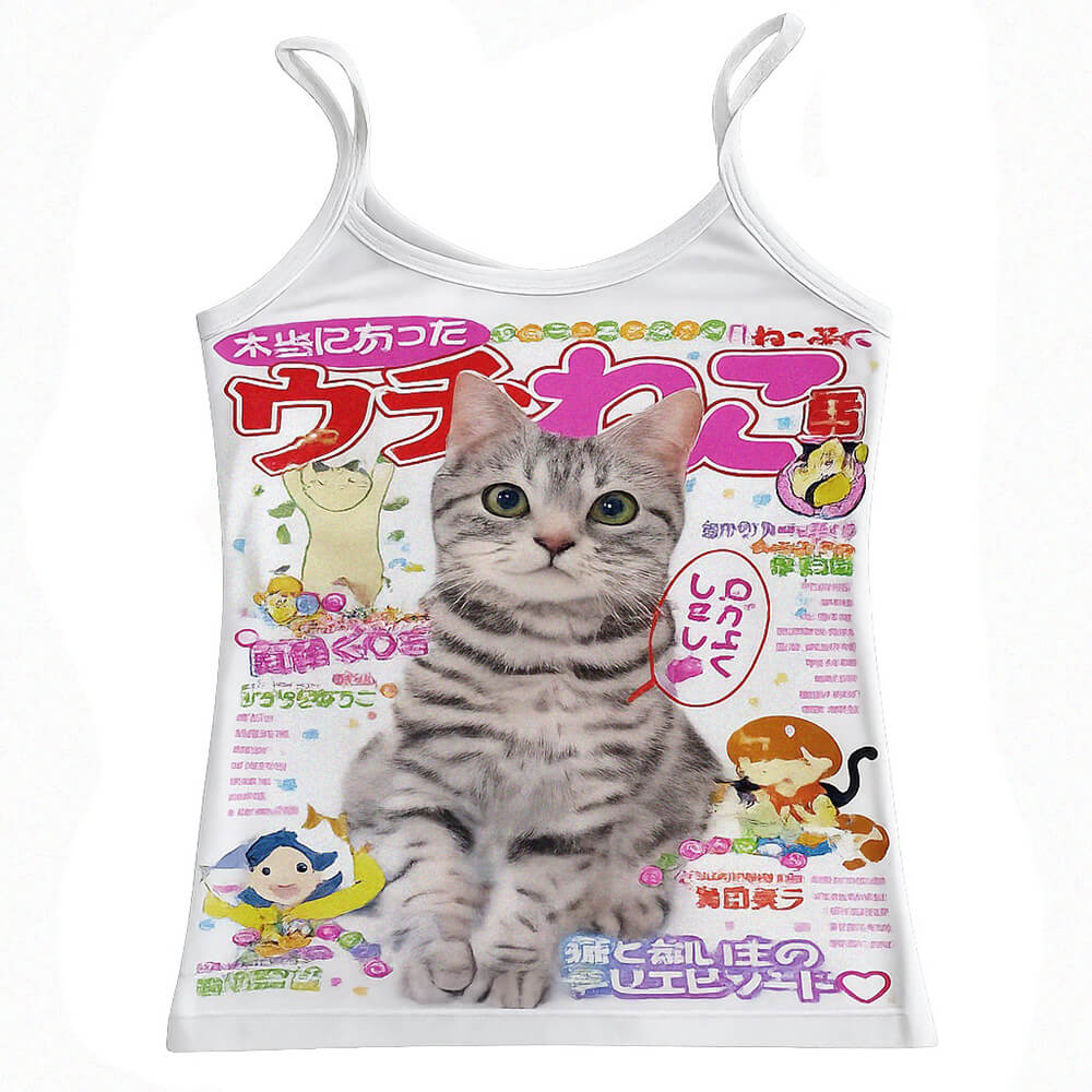 kawaii cat tank top boogzel clothing