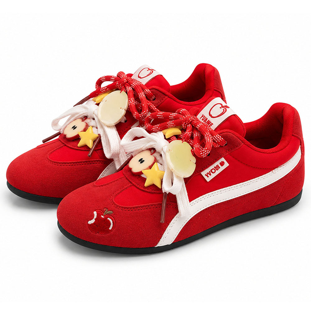 kawaii apple charm sneakers boogzel clothing