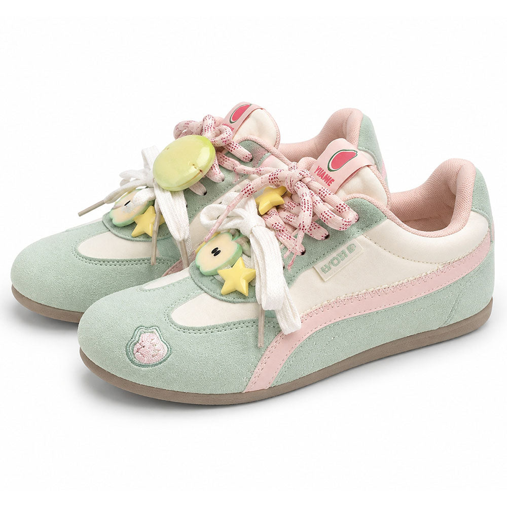 kawaii apple charm sneakers boogzel clothing