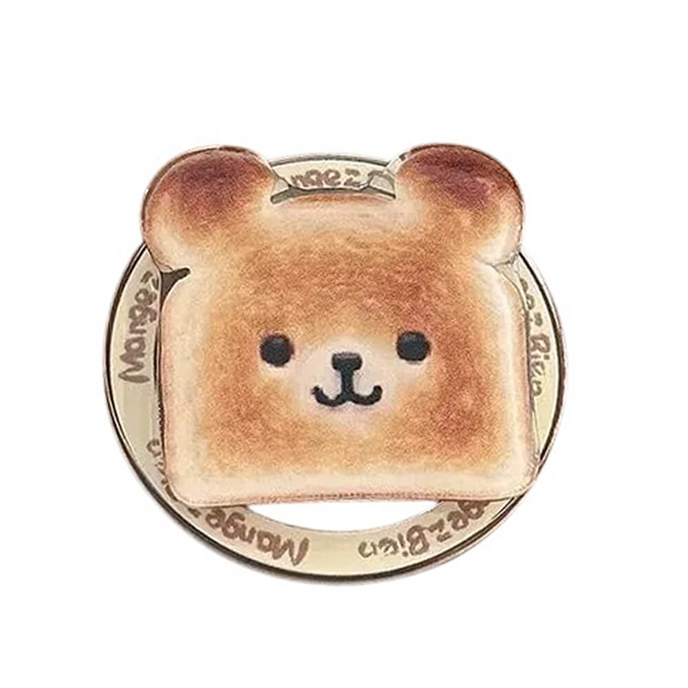 kawaii bear toast phone grip boogzel clothing