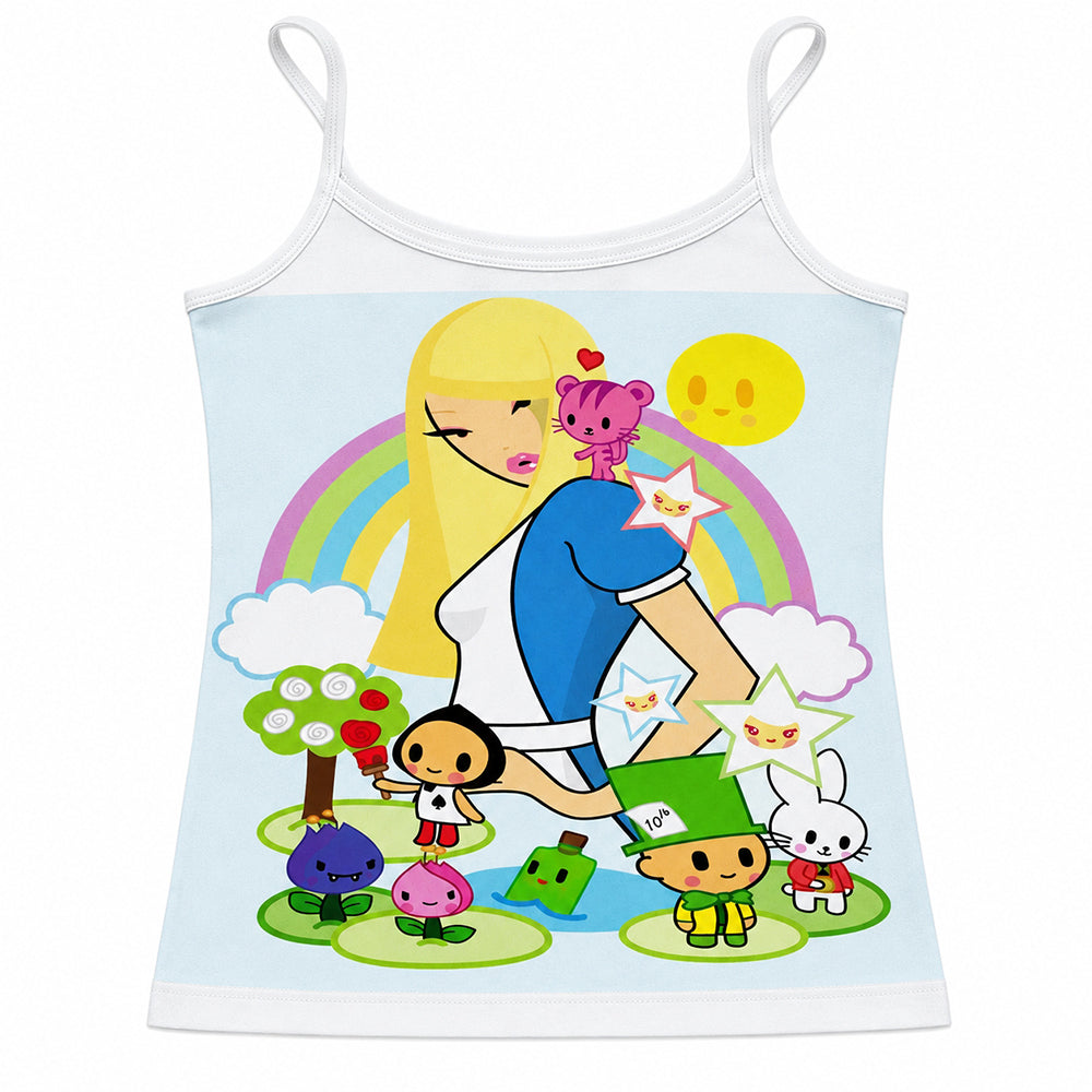 kidcore rainbow girl tank top boogzel clothing