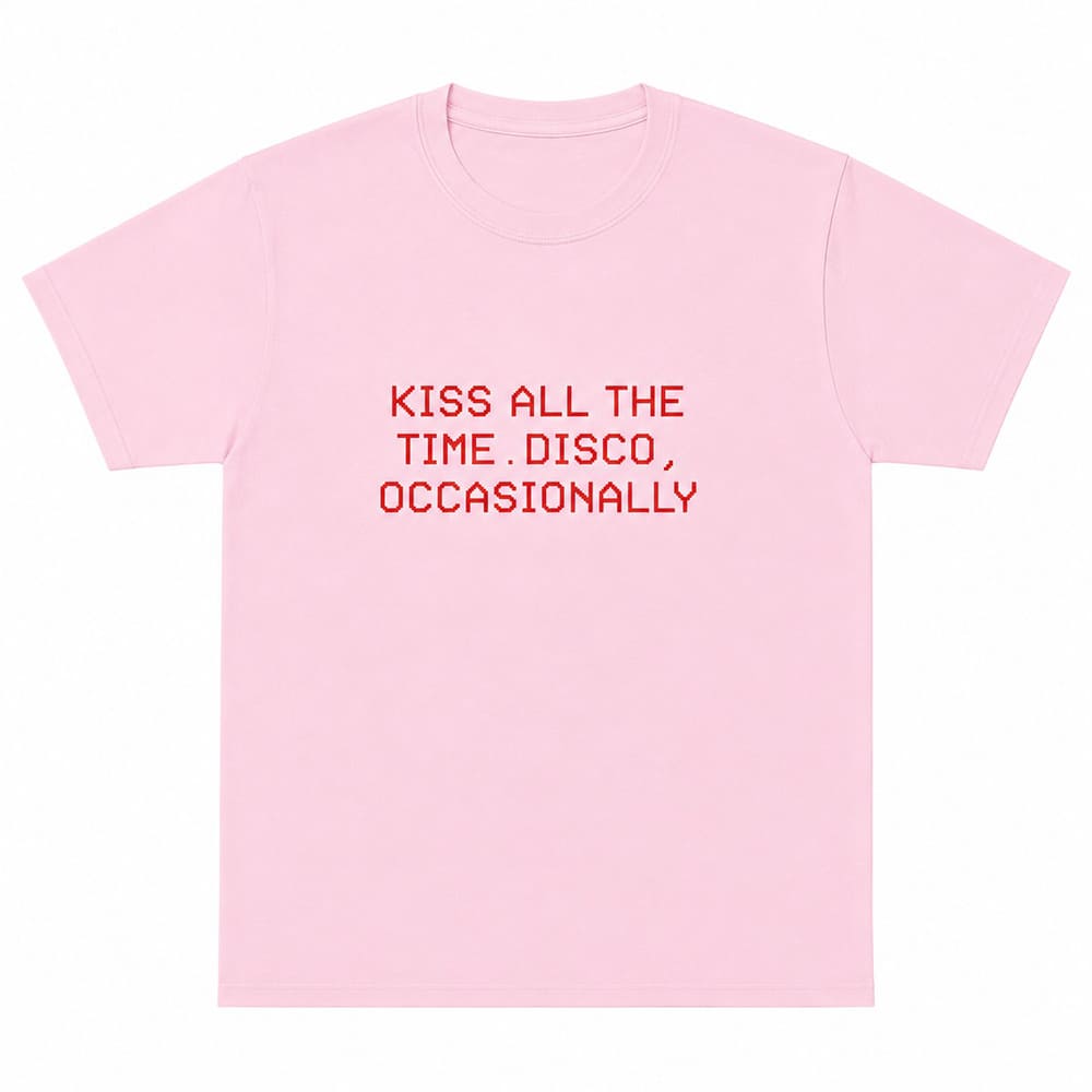 kiss all the time disco occasionally graphic t-shirt boogzel clothing