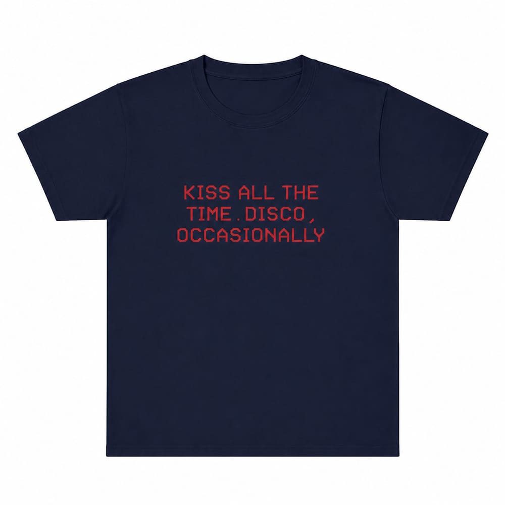 kiss all the time disco occasionally graphic t-shirt boogzel clothing