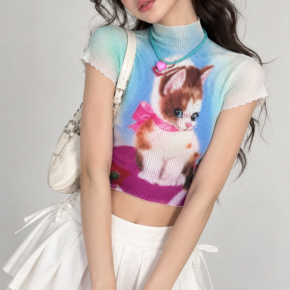 kitten mesh baby tee boogzel clothing 