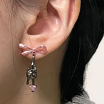 kitten bow earrings boogzel clothing