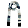 knit striped skinny scarf boogzel clothing