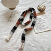 knit striped skinny scarf boogzel clothing