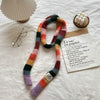 knit striped skinny scarf boogzel clothing