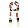 knit striped skinny scarf boogzel clothing