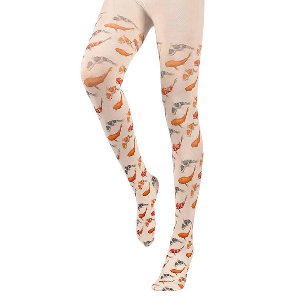 koi fish print aesthetic tights boogzel clothing