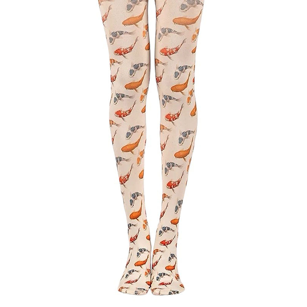 koi fish print aesthetic tights boogzel clothing