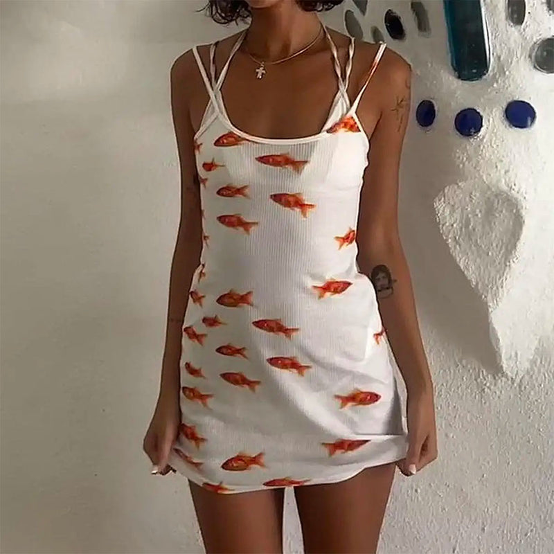 koi fish slip dress boogzel clothing