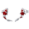 koi fish stud earrings boogzel clothing