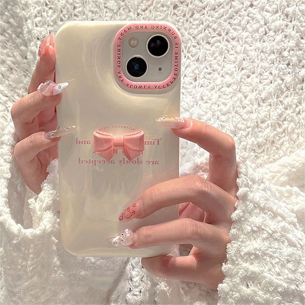 Korean Aesthetic Bow iPhone Case Korean Aesthetic Bow iPhone Case