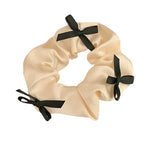 korean style bows satin scrunchie boogzel clothing